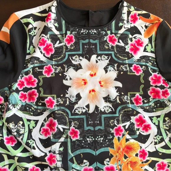 Clover Canyon Cuban Scarf Multicolour Shift Dress - size S - Picture 7 of 7